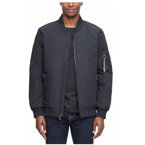 Calvin Klein Mens Quilted Bomber Jacket/Coat S NWT - Picture 1 of 5